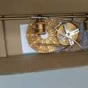 ZGLAOJT 3 Light Vintage Vanity Light Gold Bathroom Light Fixtures Over Mirror.