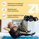 2 x Resistance Fabric Booty Bands- 3 Working Out Hip Stretch Bands for Legs, Butt, Glutes- Exercise Loop Band for Workout, Stretching, Warm-Up, Strength Training, Squats, Build Glute & Muscle, Women & Men