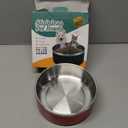 Dog Bowl, Stainless Steel Dog Food and Water Bowl with Non Slip Quiet Bottom, Easy to Clean, Dishwasher Safe, 40oz, Red