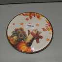 Sufamb Farmhouse Fall Bird Round Wall Art Decor, Cottagecore Autumn Sparrow Canvas Artwork Framed, Rustic Fall Bird Wall Hanging Prints Decorations for Home Bedroom Living Room Decor, 10x10 Inches