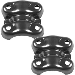 Rear Axle U-Bolt Plate Set Compatible with Cadillac Escalade 99-00, Chevrolet Silverado 1500/C1500/K1500, GMC C1500 Yukon 1988-2000 - 2pcs Steel Lower Clamp Bracket - 15592586 (2X)