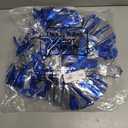 4 Pcs Cheerleading Pom Poms with Baton Handle and Cheerleader Hair Bows, 14 Inch Metallic Cheer Supplies for School Team Spirit Sports Dance Cheering (Blue)