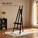 MEEDEN Display Easel Stand for Sign: Adjustable Wooden Stands for Painting - A Frame Art Easel for Canvas up to 60" for Artist Adults Drawing Picture Poster - Black