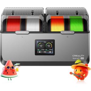Official Creality Filament Dryer 4 Spools Mothers Day Gifts, Space Pi X4 Filament Storage Box, 85 Max Temperature, Dual Independent Heating Chambers, Power Saving for PLA PETG ABS TPU ASA PC PA PAHT