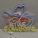 Long Live Cowboy Neon Sign for Wall Décor LED Cowboy Neon Sign Decor Light.
