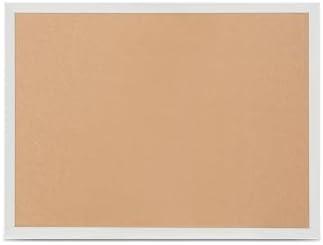 Staples Standard Durable Cork Bulletin Board, Wooden Frame, 19x 25 (ST52448-CC)