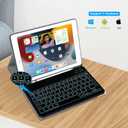 XIWMIX Ultra-Slim Wireless Bluetooth Keyboard - 7 Colors Backlit Universal Rechargeable Keyboard Compatible with iPad Pro/iPad Air/iPad 9.7/iPad 10.2/iPad mini and Other iOS Android Windows Devices