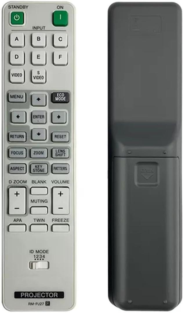 Replacement Remote for Projector,Compatible with Sony RM-PJ27, VPL-FHZ55,VPL-FHZ55B,VPL-FHZ55W,VPL-FHZ58 Projector.