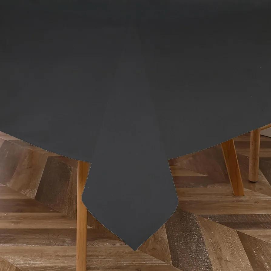 Majestic Giftware PVC Faux Leather Rectangle Tablecloths | (TCE4-54108) Black Waterproof & Spill Proof Dining Table Cover | Decorative Washable Tablecloth for Home, Kitchen, Party (54X108)