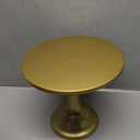 10 Inch Gold Cake Stand Dessert Display Table with Base Metal Dessert Stand, Cupcake Display Plate for Birthday, Wedding, Party Decorations