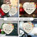 6 x Friends Christmas Ornaments 2025 - Friendship Gifts for Women Men Coworkers, Thank You Gifts for Friends, Bestie, BFF, Soulmate, Ceramic Friend Ornament for Christmas Tree Decorations