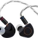 Linsoul SIMGOT SuperMix 4 1DD+1BA+1Planar+1PZT Hybrid Drivers Earphones, HiFi in Ear Monitor IEM, Wired Gaming Earbuds with OFC Silver-Plated Cable for Musician Audiophile