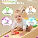 Pikler Triangle Set, 9-in-1 Montessori Climbing Toy for Toddlers, Foldable Wooden Indoor Jungle Gym & Playground Climber for Learning and Motor Skills (18 Months7 Years), Large