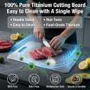 Katuchef Titanium Cutting Board for Kitchen, Pure Katu chef Titanium Cutting Boards, Double Sided Non Toxic Chopping Board for Cutting Meat Vegetable Fruit,Easy to Clean(S+L+XXL)
