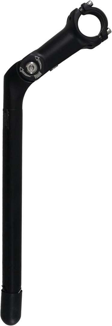 OOAFOAF Bike Stem Adjustable Quill Stem Aluminum Alloy Gooseneck Shape 25.4 * 25.4mm/31.8mm, 330mm Tube Extension for MTB, Road Bike