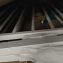 Babelio 36" Tall Baby Gate, PressGuard P7, 29-55" Auto Close Pressure Mounted Dog Gate for Doorways & Hallway, Basics Easy Walk Thru Pet Gate, Extra Wide Metal Child Gate, White