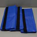 Windyun 4 Pack 98 Gallon Extra Large Moving Bags XXL Heavy Duty Storage Bag with Strong Zipper Handle Jumbo Big Tote Box Foldable for College Dorm Travel Clothes Duffle Blanket Pillow(Blue)One Bag Missing