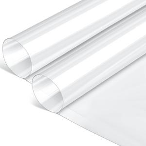 Beeveer Polycarbonate Clear Plastic Sheet 2 Pcs 48" x 96" Flexible Plastic Sheet Panels with UV Coating on Both Sides for Crafts DIY Window Replacement Panes (Clear)