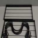 2PACK Lid Organizers for Kitchen, Pots and Pans Organizer Under Cabinet with 16 Adjustable Dividers, Countertop Lid Holder, Rust-Resistant, Tool-Free Installation, Easy to Clean