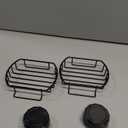 2 Pcs Suction Cup Adhesive Soap Holder Dish with Hooks, Black Stainless Steel Rustproof Shampoo Bar Holder Tray Self Drain, Morden Bathroom, Drill Free