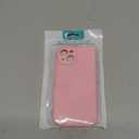 FNTCASE for iPhone 15 Phone Case: Magnetic Slim Shockproof Anti-Scratch Matte Phone Cover - Full Covered Camera Protection Anti-Slip Drop Proof Silicone Cellphone Case (6.1 Inch/Pink)