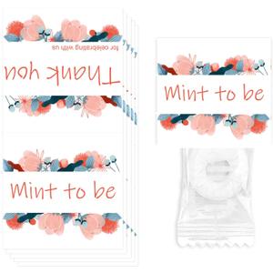 200 Pcs Wedding Party Favors Mint to Be Wedding Mints Candy Favor Stickers Mint to Be Wedding Favor Stickers Thank You for Celebrating with Us Wedding Gifts Tags Decoration for Guests