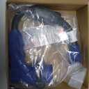 Kingdder 30 Amp to 110 RV Adapter with Overload Protector Circuit Breaker, Compatible with NEMA 5-15P to L5-30R Electrical Adapter with LED Power Indicator Easy Grip Handle, 18 Inch, Blue, ETL Listed