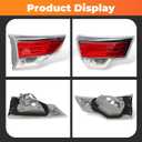 Inner Tail Light w/O Bulb Compatible with Highlander 2014 2015 2016 Left Side Rear Brake Lamp TO2802115 815900E060