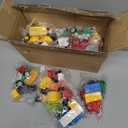 JOYIN 80Pcs Toddlers Car Building Blocks Set, 12Pcs Different Vehicles, Build Your Own Toy Cars, Compatible with Brand Name Building Bricks for Kids Boys Girls Birthday Easter Gift