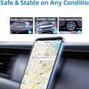 Magnetic Phone Holder for Car, [ 2 Groups Super Strong Magnet ] [ 360 Rotation ] Universal Dashboard Car Mount Holder Compatible with All Smartphones (Silver)