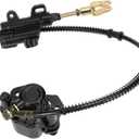 FVRITO Rear Brake Master Cylinder Caliper Assembly for 50cc 70cc 90cc 110cc 125cc Taotao Boulder B1 Coolster 3050HD 3050C 3125R Peace Chinese ATV Quad Mini 4 Wheeler Motorsports Scooter Black