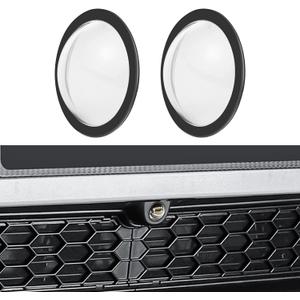 2Pcs Lens Guard PC Protective Cover Kits for Tesla from 2025Cybertruck / 2025 Model Y Juniper / 2025 Model S / 2025 Model 3 Front Bumper Camera