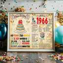 2 x Cool 60th Birthday Card Gifts for Women Men, Happy 60th Birthday Decoration for Mom Dad, Gifts for 60 Year Old Woman Man