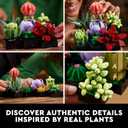 LEGO Botanicals Succulents - Artificial Indoor Plant Building Set for Home, Kitchen, Desk Decor Adults Ages 18+ - Gift for Birthdays - 10309