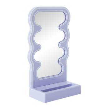 Wavy Phone Stand With Mirror