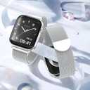 Original Stainless Steel Mesh Loop Compatible with Apple Watch 38mm 40mm 41mm 42mm 44mm 45mm 46mm 49mm Women Men, Magnetic Clasp Replacement for iWatch Bands Series 11 10 9 8 7 6 5 4 Ultra SE 3 2 1