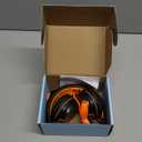 AILIHEN Kids Headphones, I35 On-Ear Headphones for School, Safe Volume 93dB, HD Mic Stereo Headphone for Kid Girls Boys, Foldable 3.5mm Wired for Chromebook, Laptop, Computer, Tablet (Black Orange)