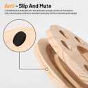 Sisal Cat Scratcher for Indoor Cat Kitten Mushroom Cat Scratching Post with Hanging Ball,Solid Wooden 2 Level Track,Interactive Toy