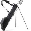 Golf Lightweight Stand Carry Bag Easy to Carry and Durable Pitch n Putt Golf Bag for The Driving Range, Par 3 and Executive Courses31.5 inches Tall (Black)