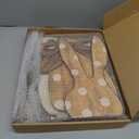 3 Pcs Outdoor Easter Decorations for Porch Large Wooden Easter Bunny Porch Sign Rustic Polka Dot Bunny with Bow Spring Party Decor for Front Door Yard Garden, 23.6 Inch