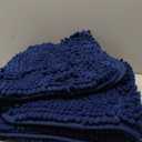 OLANLY Dog Door Mat for Muddy Paws 30x20, Absorbs Moisture and Dirt, Absorbent Non-Slip Washable Doormat, Quick Dry Chenille Mud Mat for Dogs, Entry Indoor Entryway Carpet for Inside Floor, Navy Blue