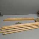 VISWIN Upgraded 63" Wooden Easel Stand for Sign, Tripod Easel for Wedding Sign Stand, Welcome Board, Poster, Picture, Canvas Art Easel Floor with Tray for Display & Painting - Natural (1 PCS)