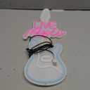 Kavaas Live Music Neon Sign for Wall Decor, LED Guitar Shaped Sign for Music Studio, Bar, Bedroom, Party, Man Cave - Best Gifts for DJs Enthusiast, Birthday, Christmas