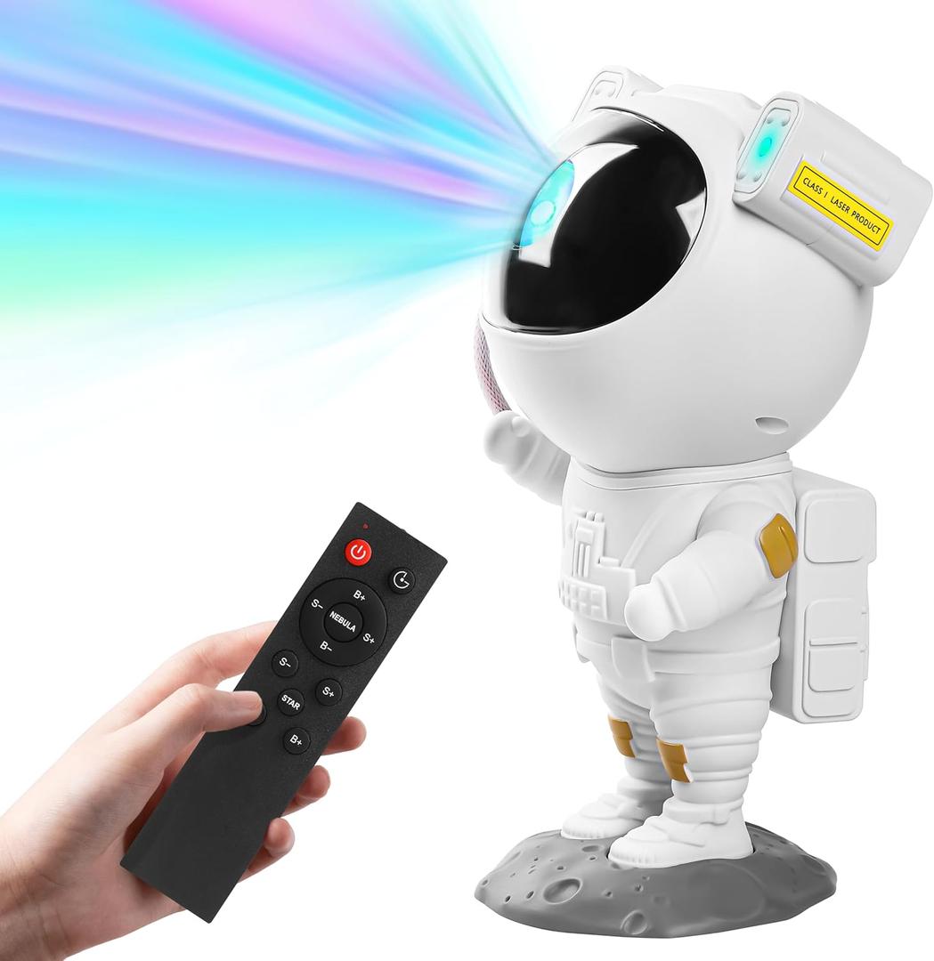 Star Projector Galaxy Night Light, Astronaut Galaxy Projector with Timer and Remote Control, Sunset lamp, Gift for Kids Adults for Bedroom, Birthdays,Christmas, Valentine's Day.