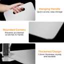 3 Pack Stainless Steel Cutting Board, Upgraded Food-Grade Cutting Boards for Kitchen,Double-Sided Non Toxic Cutting Board, Dishwasher Safe, kitchen Appliances for Fruits, Vegetables, Meat(S+M+L), 16" L 11" W, 11.5" L 8" W, 10.2" L 6.3" W