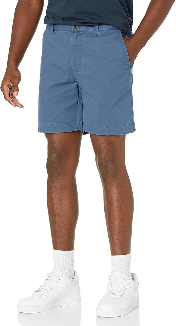 Amazon Essentials Men's Slim-Fit 7" Chino Short (32, Deep Blue)
