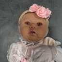 SCOM Reborn Baby Dolls Black Girl - 20 Inch African American Baby Dolls, Lifelike Soft Body Realistic with Open Eyes Red Suit Newborn Dolls Real Life Dolls Gift for Kids Age 3