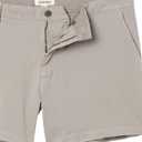 Amazon Essentials Men's Slim-Fit 5" Flat-Front Comfort Stretch Chino Short (Previously Goodthreads) (29, Light Grey)