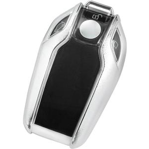 TANGSEN Smart Key Fob Case Cover Compatible with BMW 5 Series 528Li 530Li 540Li G30 G31 6 Series GT G11 G12 7 Series 740 X3 G01 i8 Keyless Entry Remote TPU Transparency Frosted Key Shell (Universal Button)