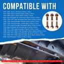 6Pcs 6035836 Crossmember Skid Plate Bolts Compatible with Jeep Wrangler YJ 1987-1995,Jeep Wrangler TJ 1997-2002,Bolts for attaching the Transmission/Transfer case Skid Plate to the Frame